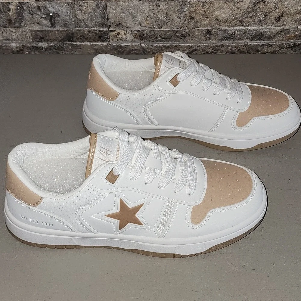 Vintage Havana Brand New White and Nude  Star Sneakers